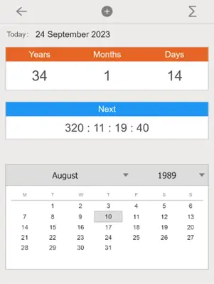 Age Calculator - Date of Birth android App screenshot 3