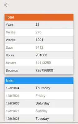 Age Calculator - Date of Birth android App screenshot 4